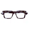 Gucci Square Frame Glasses In 008 Grey Grey Transparent
