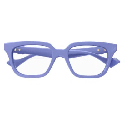 Gucci Square Frame Glasses In 008 Violet Violet Transpa