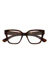 Gucci Brille Mit Eckigem Gestell