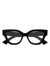 Gucci Brille Mit Eckigem Gestell
