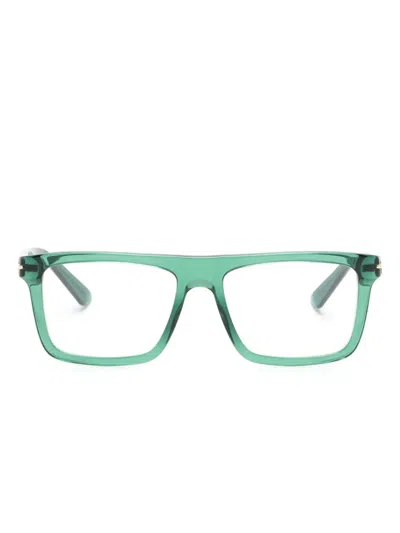 Gucci Square-frame Glasses In 绿色