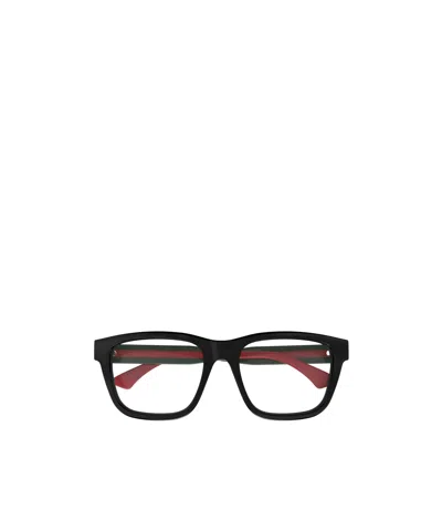 Gucci Eyewear Square Frame Glasses In Black