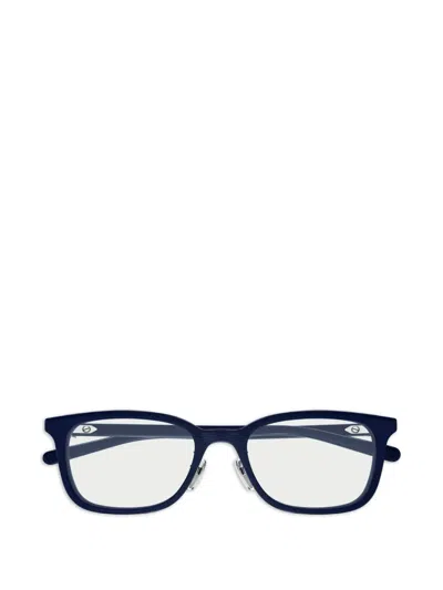 Gucci Brille Mit Eckigem Gestell In Blue