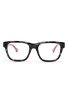 Gucci Square-frame Glasses In Blue