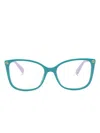 Gucci Brille Mit Eckigem Gestell In Blue