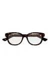 Gucci Square-frame Glasses In Brown