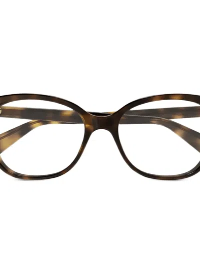Gucci Square-frame Glasses In Brown