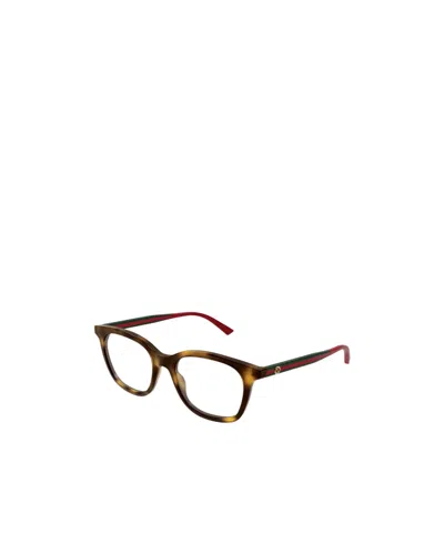 Gucci Square-frame Glasses In Brown
