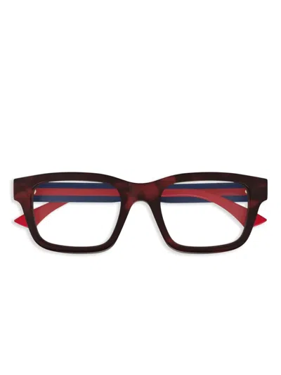Gucci Square-frame Glasses In Brown