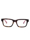 Gucci Square-frame Glasses In Brown