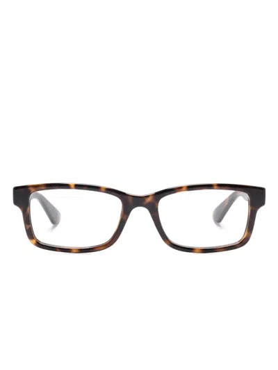 Gucci Square-frame Glasses In Brown