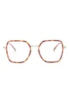 Gucci Square-frame Glasses In Brown