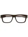 Gucci Square Full-rim Eyeglasses In Brown