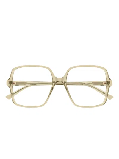 Gucci Square-frame Glasses In Brown