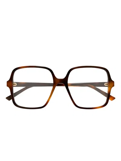 Gucci Square-frame Glasses In Brown