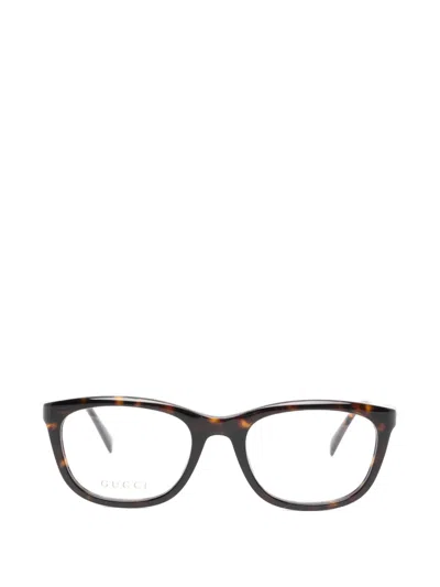 Gucci Square-frame Glasses In Brown