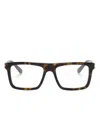 Gucci Tortoiseshell Square-frame Glasses In Brown