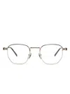 Gucci Square-frame Glasses In Gold