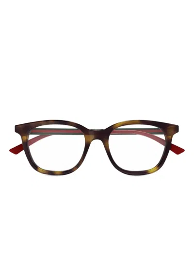 Gucci Square-frame Glasses In Brown