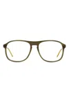 Gucci Square-frame Glasses In Green