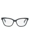 Gucci Square-frame Glasses In Grey