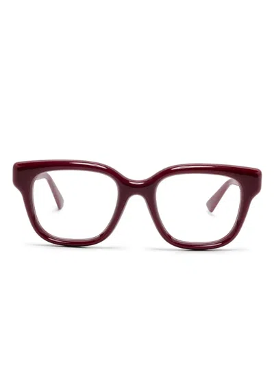 Gucci Square-frame Glasses In Gold