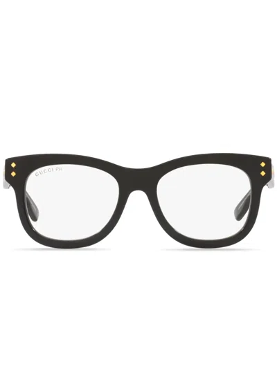 Gucci Square-frame Glasses In Schwarz