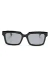 Gucci Brille Mit Eckigem Gestell In Schwarz