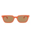Gucci Square-frame Injection Sunglasses With Saddle Nose Bridge In Brown
