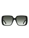 Gucci Square-frame Logo Sunglasses In Green