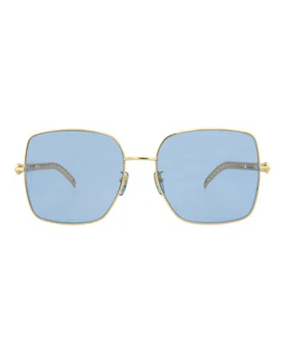 GUCCI GUCCI SQUARE-FRAME METAL SUNGLASSES