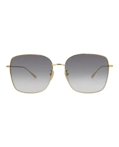 Gucci Square-frame Metal Sunglasses In Gold