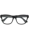 Gucci Brille Mit Eckigem Gestell In Black