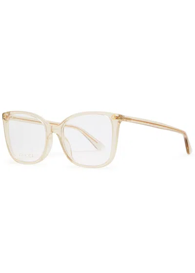 Gucci Square-frame Optical Glasses In White