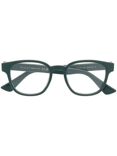 Gucci Square-frame Optical Glasses In Green