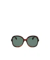 Gucci Square Frame Oversize Sunglasses In Gray