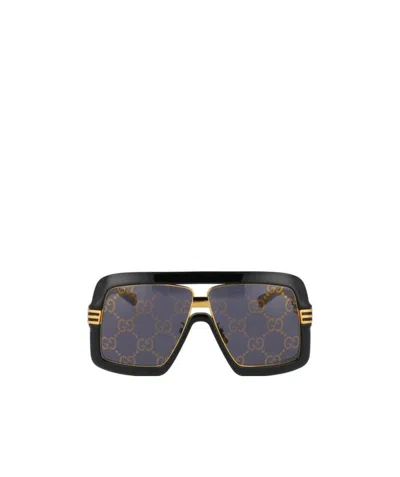 Gucci Square-frame Oversized Sunglasses In Gray