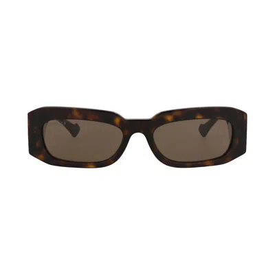 Pre-owned Gucci Square-frame Recycled Acetate Sunglasses 'havana Brown' | Multi-color | Men's Size Onesize