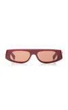 Gucci Square-frame Recycled Acetate Sunglasses In Red