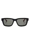Gucci Square-frame Sunglasses In 绿色