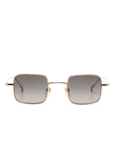 Gucci Square-frame Sunglasses In 金色