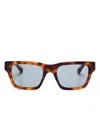 Gucci Square-frame Sunglasses In 褐色