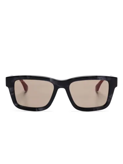 Gucci Square-frame Sunglasses In 蓝色