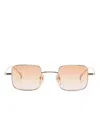 Gucci Square-frame Sunglasses In 金色