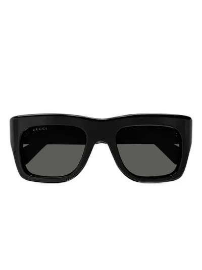 Gucci Sonnenbrille Mit Eckigem Gestell In Black