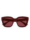 Gucci Sonnenbrille Mit Eckigem Gestell