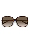 Gucci Havana-havana-brown Recycled Acetate Sunglasses In Brown