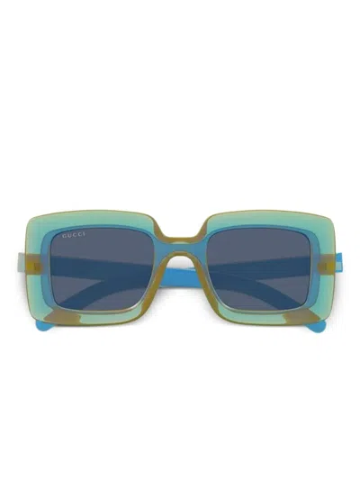 Gucci Square-frame Sunglasses In Green