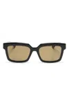 Gucci Rectangle-frame Clip-on Glasses In Black