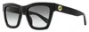 Gucci Gg1714s-001 Black-black-grey In Black